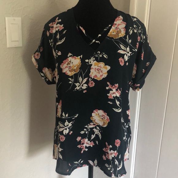 Ladies Maurices Green Floral T-Shirt Blouse - Size Small - Picture 1 of 7